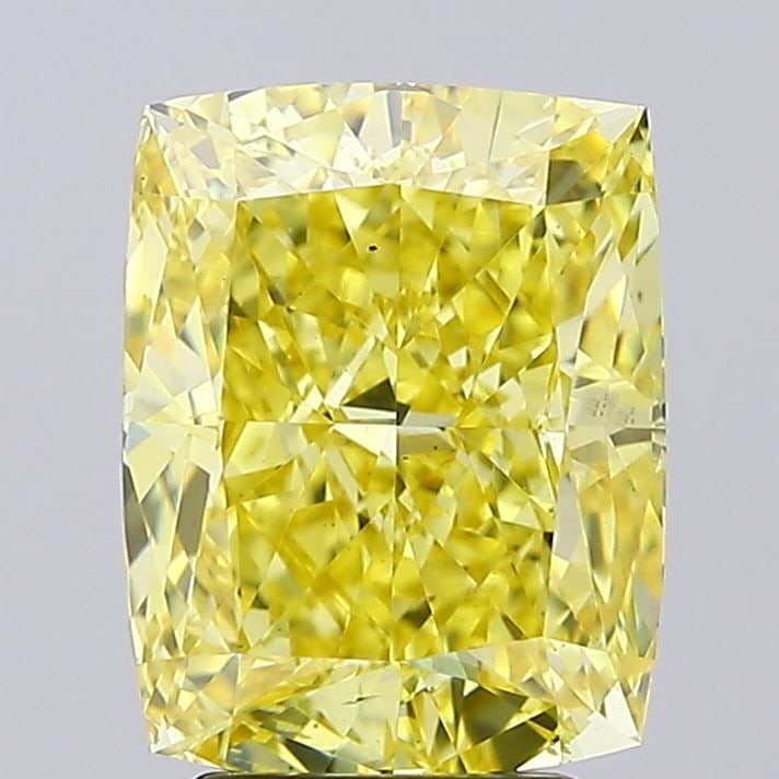 Loose Diamond - CUSHION MODIFIED 4.02ct Fancy Intense Yellow VS2: Loose Diamond - CUSHION MODIFIED 4.02ct Fancy Intense Yellow VS2 Source: This is a real non-mined Diamond that has been grown in a lab Shape: CUSHION MODIFIED Carats: 4.02 Color: Fancy Intense Yellow 