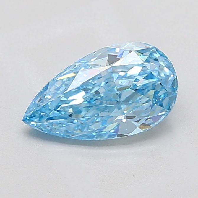 Loose Diamond - PEAR 1.54ct Fancy Vivid Blue VS1: Loose Diamond - PEAR 1.54ct Fancy Vivid Blue VS1 Source: This is a real non-mined Diamond that has been grown in a lab Shape: PEAR Carats: 1.54 Color: Fancy Vivid Blue Certification: IGI The Diamond D