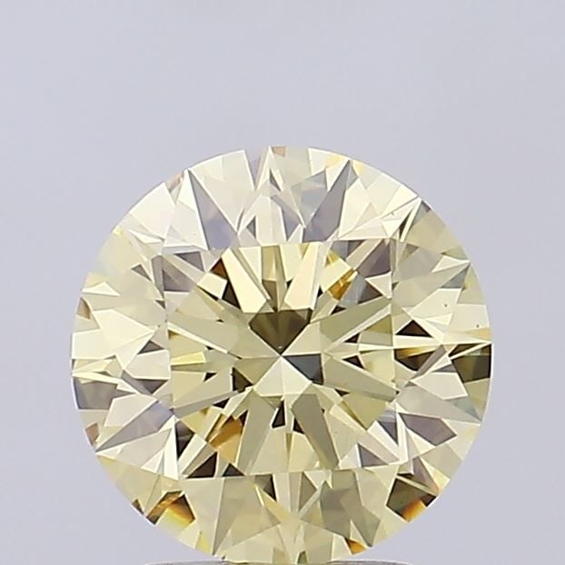 Ideal Loose Diamond - ROUND 2.37ct Fancy Yellow VS1: Ideal Loose Diamond - ROUND 2.37ct Fancy Yellow VS1 Source: This is a real non-mined Diamond that has been grown in a lab Shape: ROUND Carats: 2.37 Color: Fancy Yellow Certification: IGI Video: