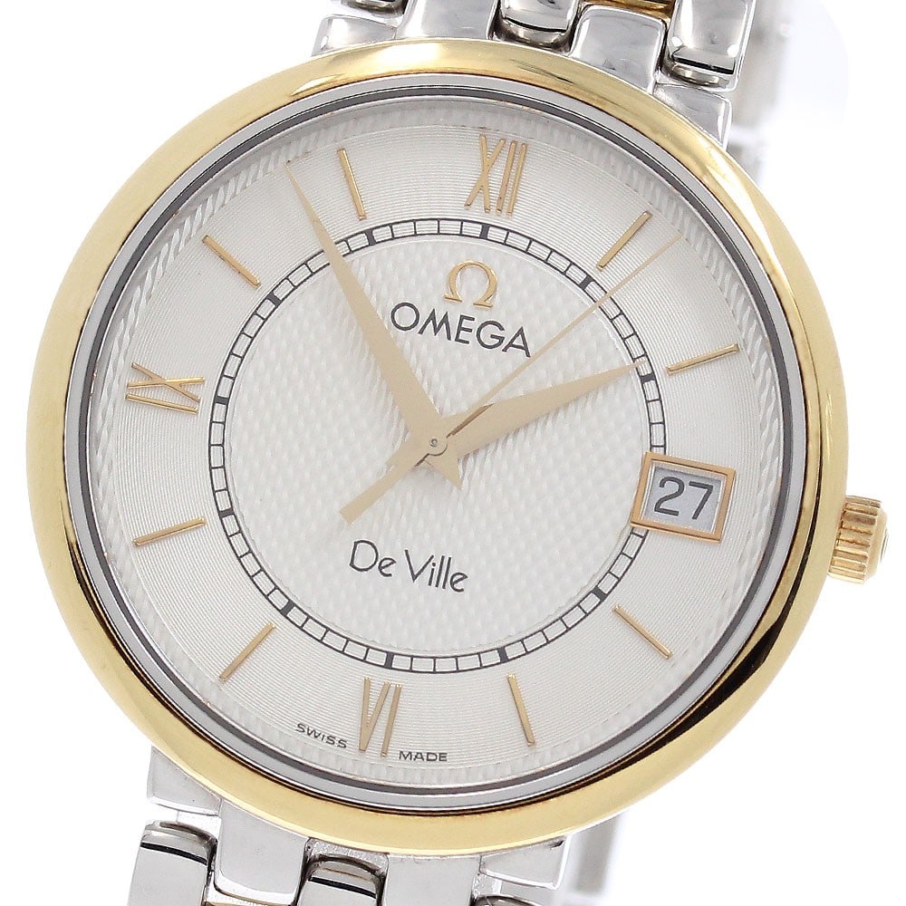 OMEGA De Ville Prestige 7314.31 mens quartz date wristwatch: OMEGA De Ville Prestige 7314.31 mens quartz date wristwatch Pre-owned Omega De Ville Prestige men's wristwatch with a quartz movement and date display. This watch features a silver dial and a stainles