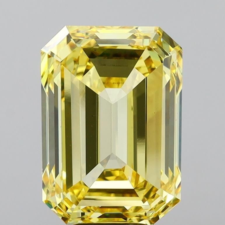 Loose Diamond - EMERALD 10.0ct Fancy Intense Yellow VS1: Loose Diamond - EMERALD 10.0ct Fancy Intense Yellow VS1 Source: This is a real non-mined Diamond that has been grown in a lab Shape: EMERALD Carats: 10.0 Color: Fancy Intense Yellow Certification: IGI