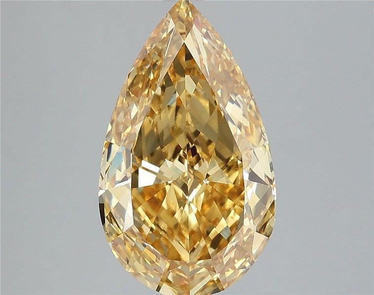 Loose Diamond - PEAR 5.02ct Fancy Intense Yellow VS1: Loose Diamond - PEAR 5.02ct Fancy Intense Yellow VS1 Source: This is a real non-mined Diamond that has been grown in a lab Shape: PEAR Carats: 5.02 Color: Fancy Intense Yellow Certification: IGI Video
