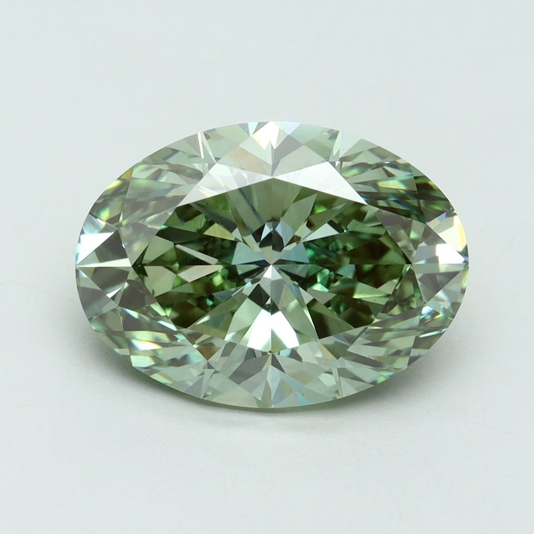 Loose Diamond - OVAL 6.06ct Fancy Vivid Green VS1 (1 of 1)