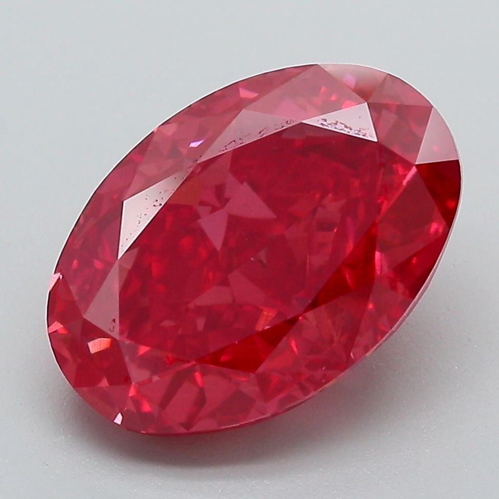 Loose Diamond - OVAL 5.08ct Fancy Vivid Pink VS1: Loose Diamond - OVAL 5.08ct Fancy Vivid Pink VS1 Source: This is a real non-mined Diamond that has been grown in a lab Shape: OVAL Carats: 5.08 Color: Fancy Vivid Pink Certification: IGI Video: