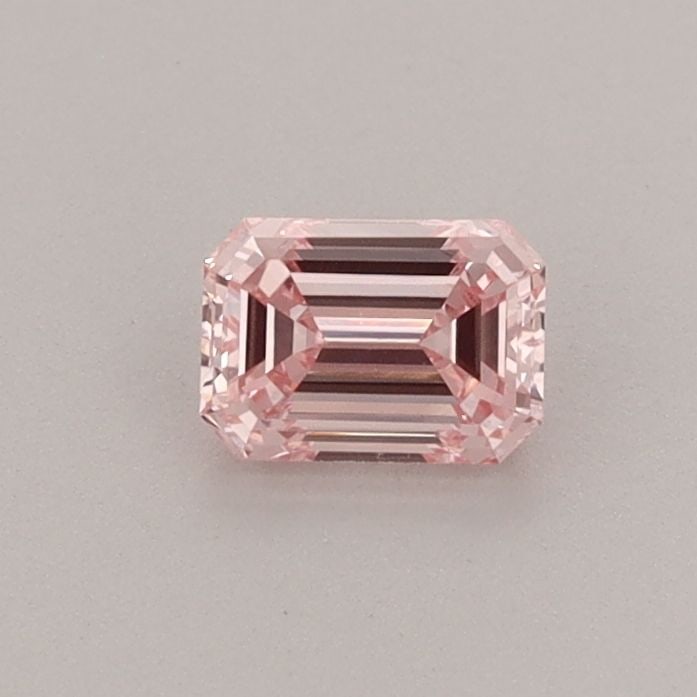 Loose Diamond - EMERALD 0.42ct Fancy Intense Pink VS1
