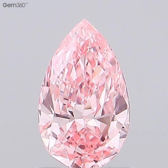 Loose Diamond - PEAR 0.88ct Fancy Vivid Pink VS1: Loose Diamond - PEAR 0.88ct Fancy Vivid Pink VS1 Source: This is a real non-mined Diamond that has been grown in a lab Shape: PEAR Carats: 0.88 Color: Fancy Vivid Pink Certification: IGI Video: