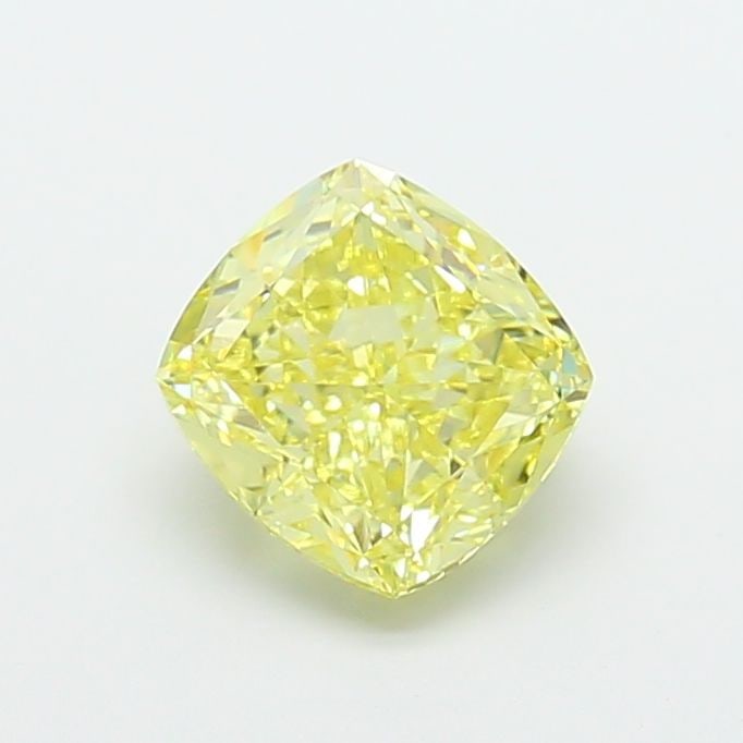 Loose Diamond - CUSHION MODIFIED 3.01ct Fancy Intense Yellow VS1: Loose Diamond - CUSHION MODIFIED 3.01ct Fancy Intense Yellow VS1 Source: This is a real non-mined Diamond that has been grown in a lab Shape: CUSHION MODIFIED Carats: 3.01 Color: Fancy Intense Yellow 