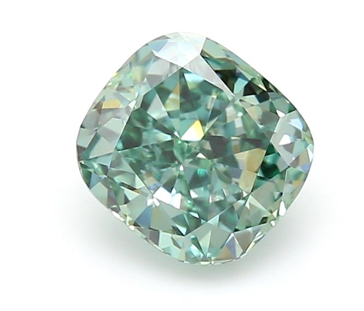 Loose Diamond - CUSHION MODIFIED 1.1ct Fancy Vivid Green VS1 (1 of 1)