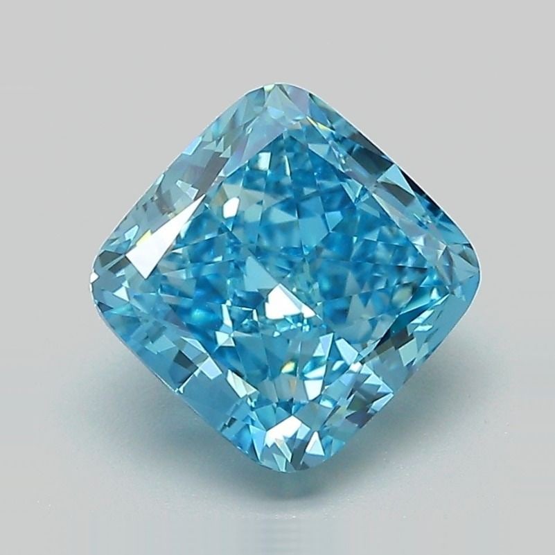 Loose Diamond - CUSHION MODIFIED 2.79ct Fancy Vivid Blue VVS2: Loose Diamond - CUSHION MODIFIED 2.79ct Fancy Vivid Blue VVS2 Source: This is a real non-mined Diamond that has been grown in a lab Shape: CUSHION MODIFIED Carats: 2.79 Color: Fancy Vivid Blue