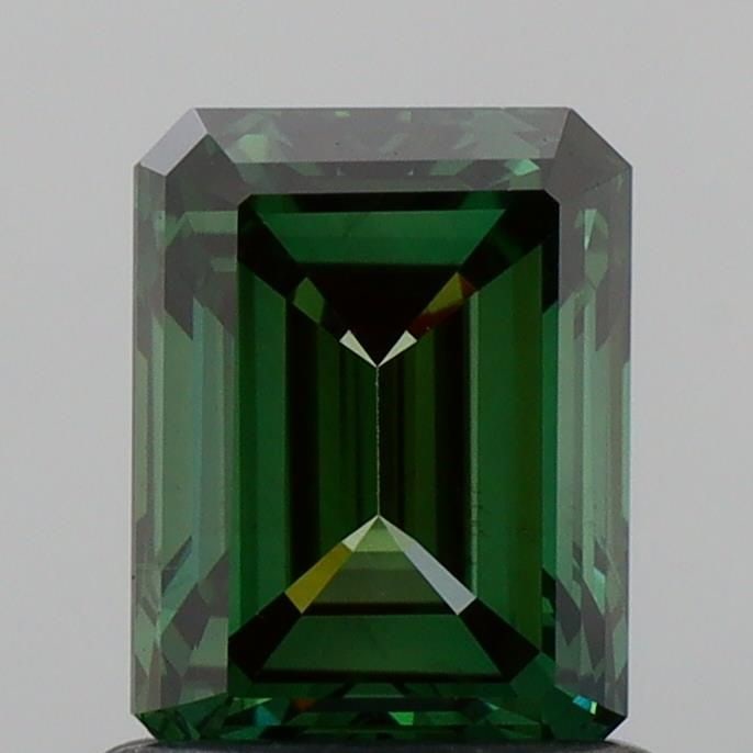 Loose Diamond - EMERALD 1.0ct Fancy Vivid Green VS2: Loose Diamond - EMERALD 1.0ct Fancy Vivid Green VS2 Source: This is a real non-mined Diamond that has been grown in a lab Shape: EMERALD Carats: 1.0 Color: Fancy Vivid Green Certification: IGI Video: