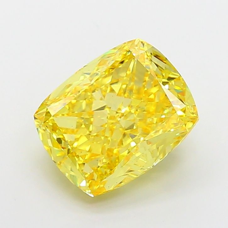 Loose Diamond - CUSHION MODIFIED 9.08ct Fancy Vivid Yellow VS1: Loose Diamond - CUSHION MODIFIED 9.08ct Fancy Vivid Yellow VS1 Source: This is a real non-mined Diamond that has been grown in a lab Shape: CUSHION MODIFIED Carats: 9.08 Color: Fancy Vivid Yellow Cert
