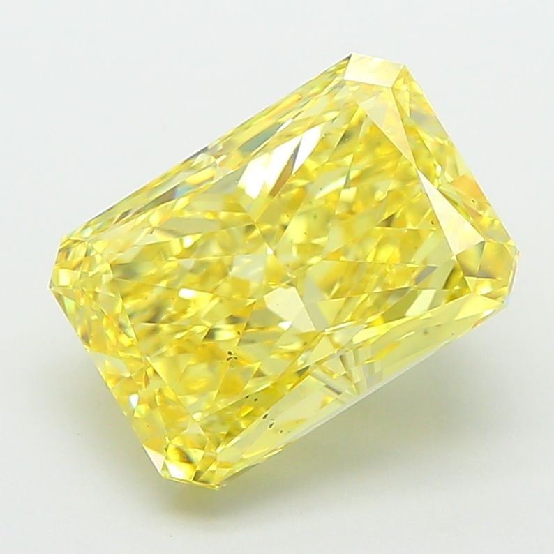 Loose Diamond - RADIANT 4.02ct Fancy Vivid Yellow VS2: Loose Diamond - RADIANT 4.02ct Fancy Vivid Yellow VS2 Source: This is a real non-mined Diamond that has been grown in a lab Shape: RADIANT Carats: 4.02 Color: Fancy Vivid Yellow Certification: IGI Vid