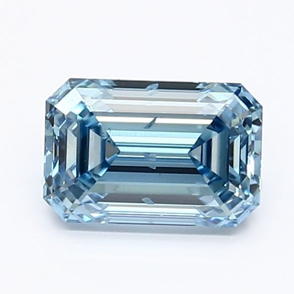 Loose Diamond - EMERALD 1.0ct Fancy Vivid Blue SI1: Loose Diamond - EMERALD 1.0ct Fancy Vivid Blue SI1 Source: This is a real non-mined Diamond that has been grown in a lab Shape: EMERALD Carats: 1.0 Color: Fancy Vivid Blue Certification: IGI The Diamo