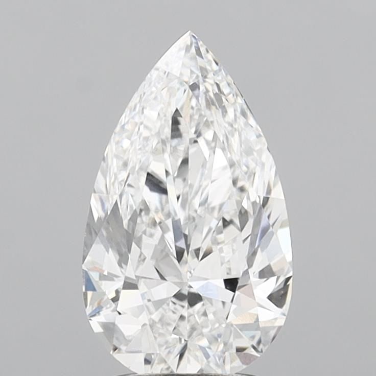 Loose Diamond - PEAR 2.5ct E VVS1: Loose Diamond - PEAR 2.5ct E VVS1 Source: This is a real non-mined Diamond that has been grown in a lab Shape: PEAR Carats: 2.5 Color: E Clarity: VVS1 Certification: IGI Video: