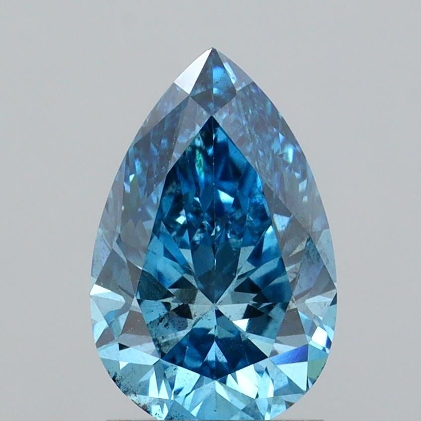 Loose Diamond - PEAR 1.98ct Fancy Vivid Blue SI2: Loose Diamond - PEAR 1.98ct Fancy Vivid Blue SI2 Source: This is a real non-mined Diamond that has been grown in a lab Shape: PEAR Carats: 1.98 Color: Fancy Vivid Blue Certification: IGI Video: