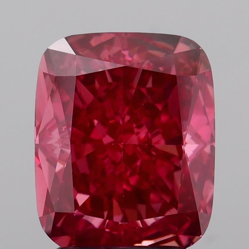 Loose Diamond - CUSHION MODIFIED 3.08ct Fancy Vivid Pink VS1