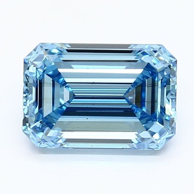 Loose Diamond - EMERALD 1.94ct Fancy Vivid Blue VS2
