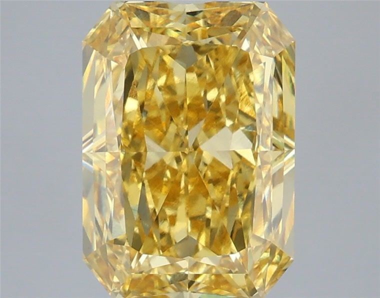 Loose Diamond - RADIANT 4.05ct Fancy Vivid Yellow VS1