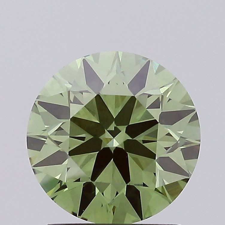 Ideal Loose Diamond - ROUND 1.88ct Fancy Vivid Green VS1