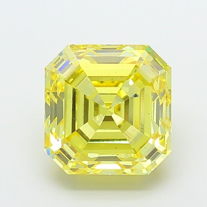 Loose Diamond - ASSCHER 7.09ct Fancy Vivid Yellow VS2: Loose Diamond - ASSCHER 7.09ct Fancy Vivid Yellow VS2 Source: This is a real non-mined Diamond that has been grown in a lab Shape: ASSCHER Carats: 7.09 Color: Fancy Vivid Yellow Certification: IGI