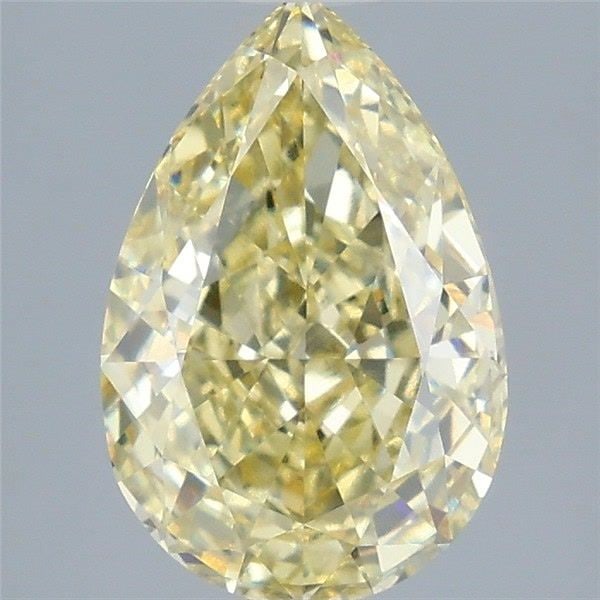 Loose Diamond - PEAR 3.08ct Fancy Intense Yellow VS1: Loose Diamond - PEAR 3.08ct Fancy Intense Yellow VS1 Source: This is a real non-mined Diamond that has been grown in a lab Shape: PEAR Carats: 3.08 Color: Fancy Intense Yellow Certification: IGI Video