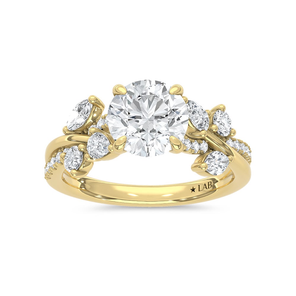 14K Yellow Gold Lab Grown Diamond 5/8 Ct.Tw. Engagement Ring: 14K Yellow Gold Lab Grown Diamond 5/8 Ct.Tw. Engagement Ring 14k Yellow Gold Stone Color: D-f Stone Clarity: Vs Each ring is presented in standard size 6.5. Complimentary resizing is available between
