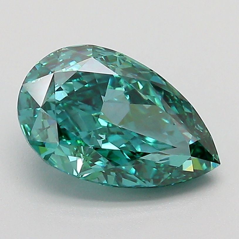 Loose Diamond - PEAR 2.05ct Fancy Vivid Green VS1 (1 of 1)
