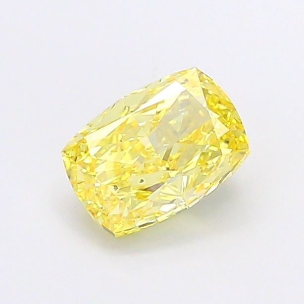 Loose Diamond - CUSHION MODIFIED 1.53ct Fancy Vivid Yellow VS2: Loose Diamond - CUSHION MODIFIED 1.53ct Fancy Vivid Yellow VS2 Source: This is a real non-mined Diamond that has been grown in a lab Shape: CUSHION MODIFIED Carats: 1.53 Color: Fancy Vivid Yellow Cert