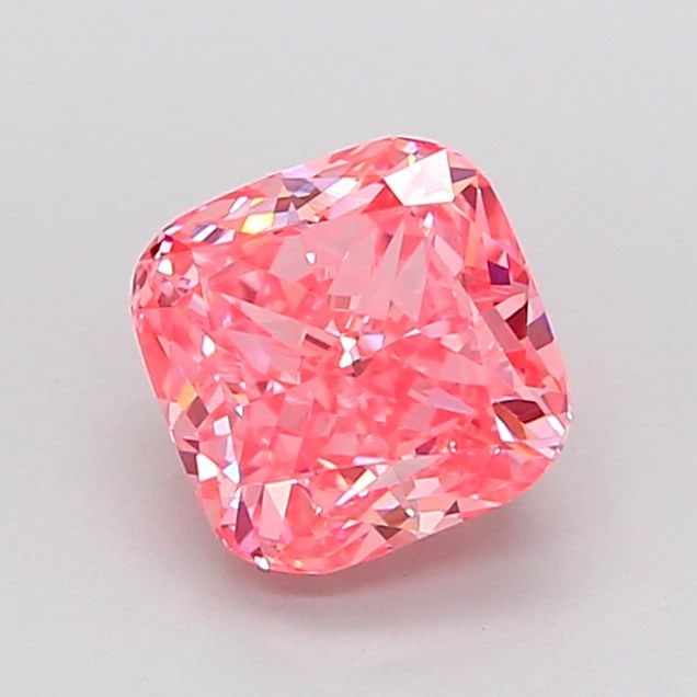 Loose Diamond - CUSHION MODIFIED 1.52ct Fancy Vivid Pink VS1: Loose Diamond - CUSHION MODIFIED 1.52ct Fancy Vivid Pink VS1 Source: This is a real non-mined Diamond that has been grown in a lab Shape: CUSHION MODIFIED Carats: 1.52 Color: Fancy Vivid Pink Certific