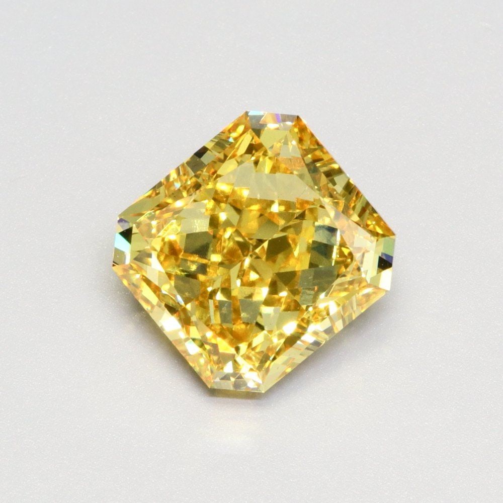 Loose Diamond - SQUARE RADIANT 8.73ct Fancy Vivid Yellow VS1 (1 of 1)