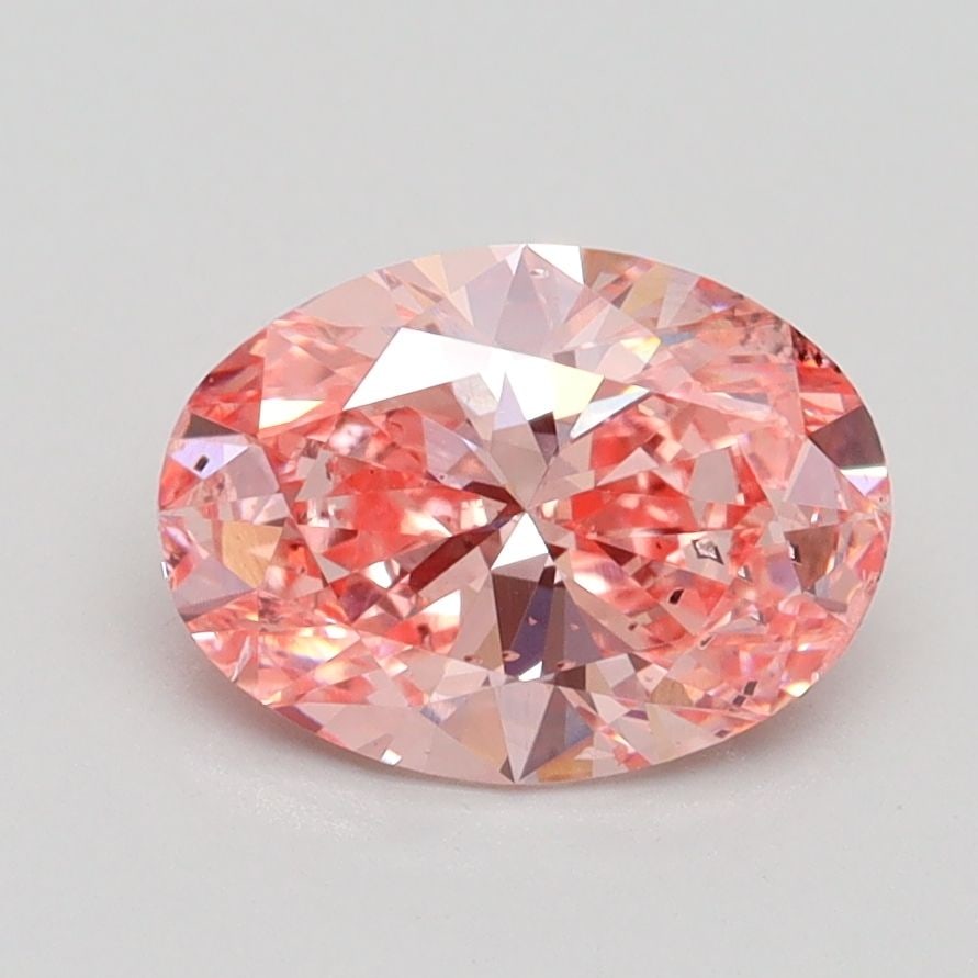 Loose Diamond - OVAL 1.51ct Fancy Vivid Pink SI2: Loose Diamond - OVAL 1.51ct Fancy Vivid Pink SI2 Source: This is a real non-mined Diamond that has been grown in a lab Shape: OVAL Carats: 1.51 Color: Fancy Vivid Pink Certification: IGI Video: