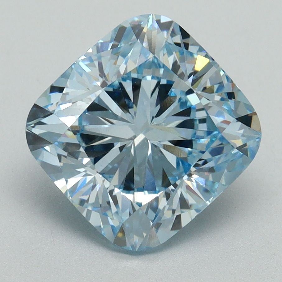 Loose Diamond - CUSHION BRILLIANT 3.32ct Fancy Intense Blue VS1