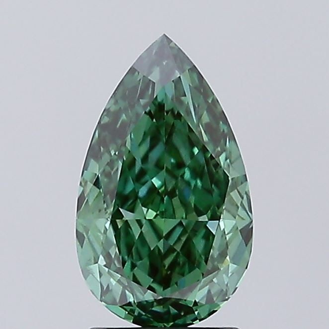 Loose Diamond - PEAR 2.0ct Fancy Vivid Green VS1: Loose Diamond - PEAR 2.0ct Fancy Vivid Green VS1 Source: This is a real non-mined Diamond that has been grown in a lab Shape: PEAR Carats: 2.0 Color: Fancy Vivid Green Certification: IGI Video: Video