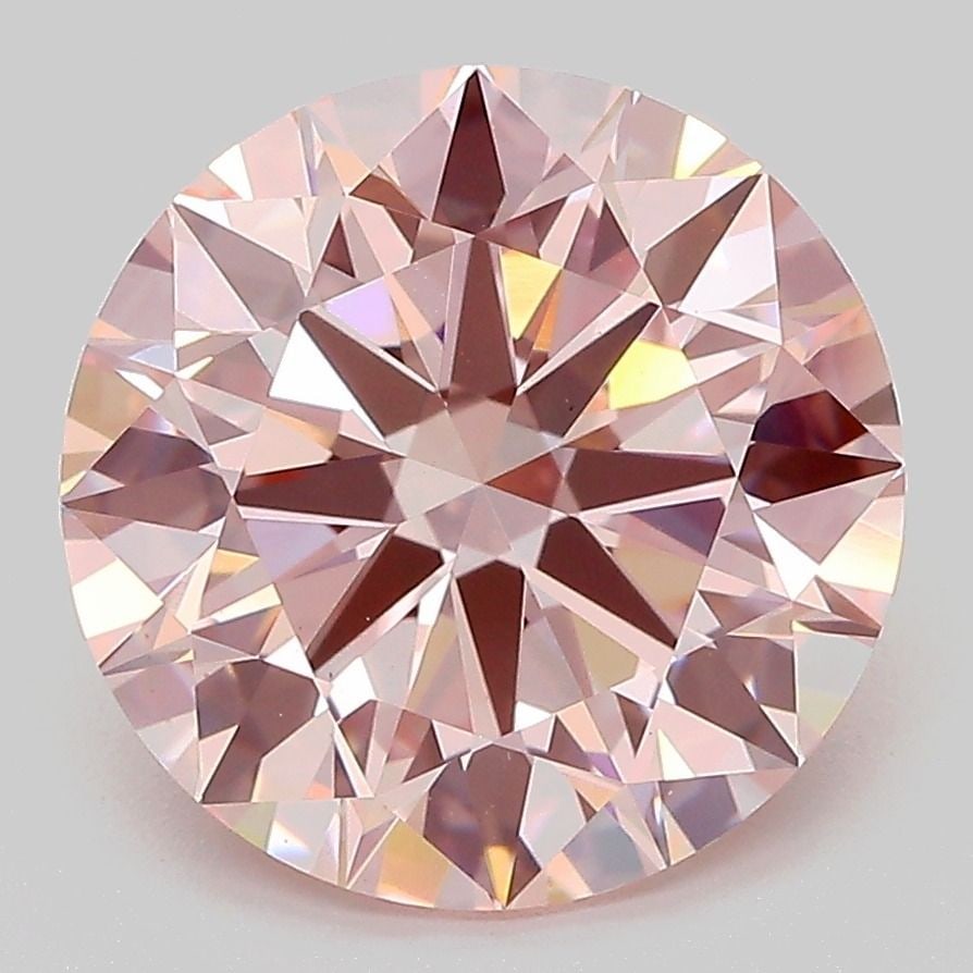 Ideal Loose Diamond - ROUND 4.99ct Fancy Intense Pink VS1