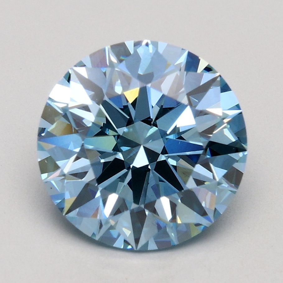 Ideal Loose Diamond - ROUND 2.03ct Fancy Intense Blue VS1: Ideal Loose Diamond - ROUND 2.03ct Fancy Intense Blue VS1 Source: This is a real non-mined Diamond that has been grown in a lab Shape: ROUND Carats: 2.03 Color: Fancy Intense Blue Certification: IGI V