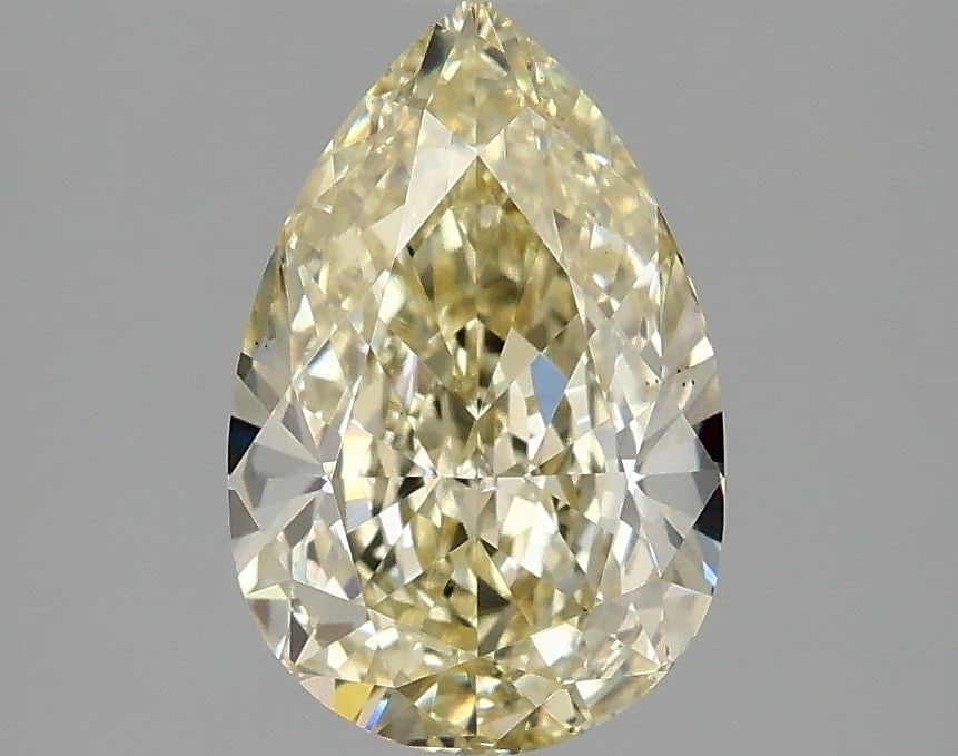 Loose Diamond - PEAR 2.1ct Fancy Light Yellow VS2