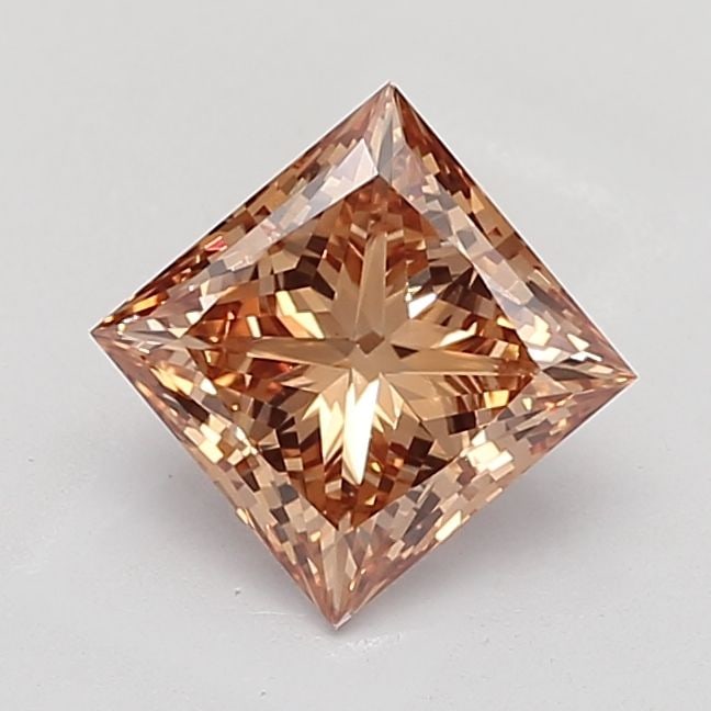 Loose Diamond - PRINCESS 3.08ct Fancy Brown VS1