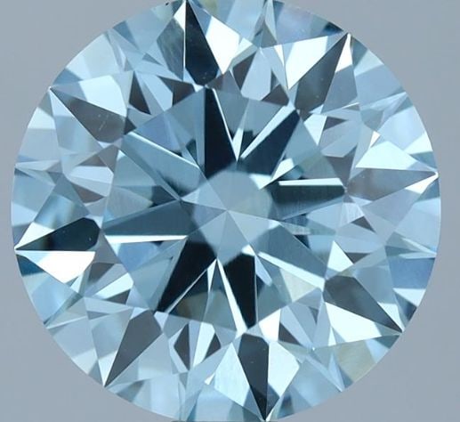 Ideal Loose Diamond - ROUND 2.13ct Fancy Intense Blue VVS2