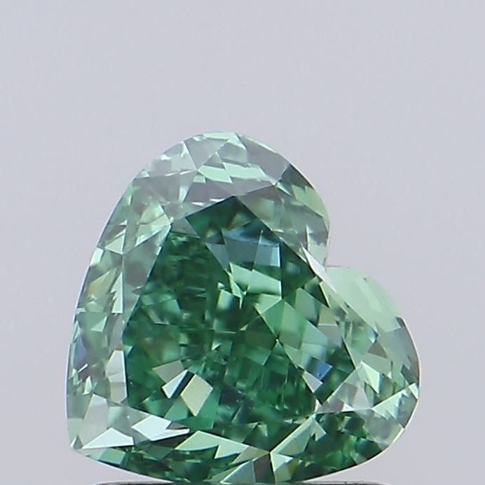 Loose Diamond - HEART 1.03ct Fancy Vivid Green VVS2
