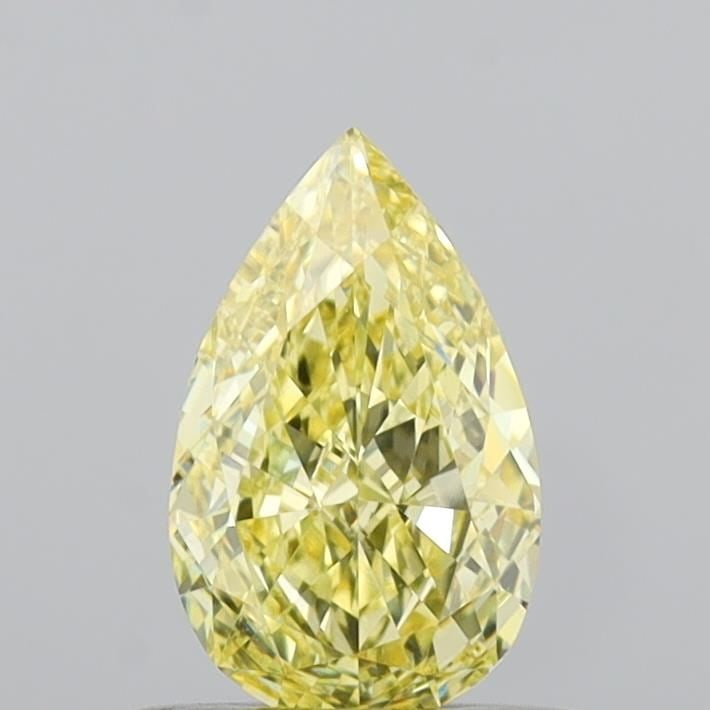 Loose Diamond - PEAR 0.62ct Fancy Intense Yellow VVS2: Loose Diamond - PEAR 0.62ct Fancy Intense Yellow VVS2 Source: This is a real non-mined Diamond that has been grown in a lab Shape: PEAR Carats: 0.62 Color: Fancy Intense Yellow Certification: IGI Vide