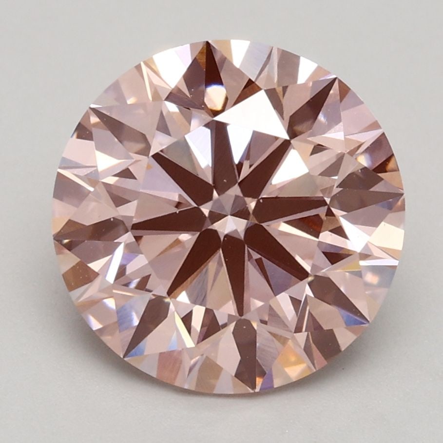 Ideal Loose Diamond - ROUND 2.57ct Fancy Intense Pink VS1