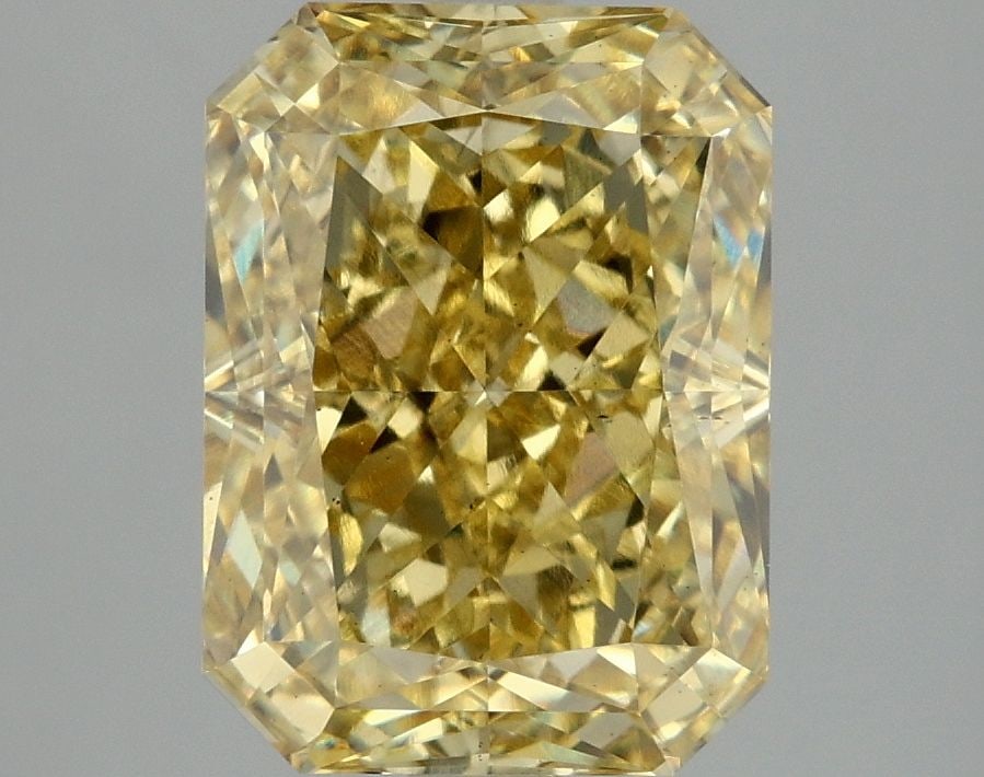 Loose Diamond - RADIANT 4.06ct Fancy Vivid Yellow VS2: Loose Diamond - RADIANT 4.06ct Fancy Vivid Yellow VS2 Source: This is a real non-mined Diamond that has been grown in a lab Shape: RADIANT Carats: 4.06 Color: Fancy Vivid Yellow Certification: IGI Vid
