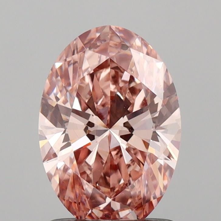 Loose Diamond - OVAL 1.11ct Fancy Intense Brownish Pink VVS2: Loose Diamond - OVAL 1.11ct Fancy Intense Brownish Pink VVS2 Source: This is a real non-mined Diamond that has been grown in a lab Shape: OVAL Carats: 1.11 Color: Fancy Intense Brownish Pink Certifica