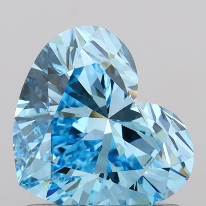 Loose Diamond - HEART 1.01ct Fancy Vivid Blue VS1: Loose Diamond - HEART 1.01ct Fancy Vivid Blue VS1 Source: This is a real non-mined Diamond that has been grown in a lab Shape: HEART Carats: 1.01 Color: Fancy Vivid Blue Certification: IGI Video: