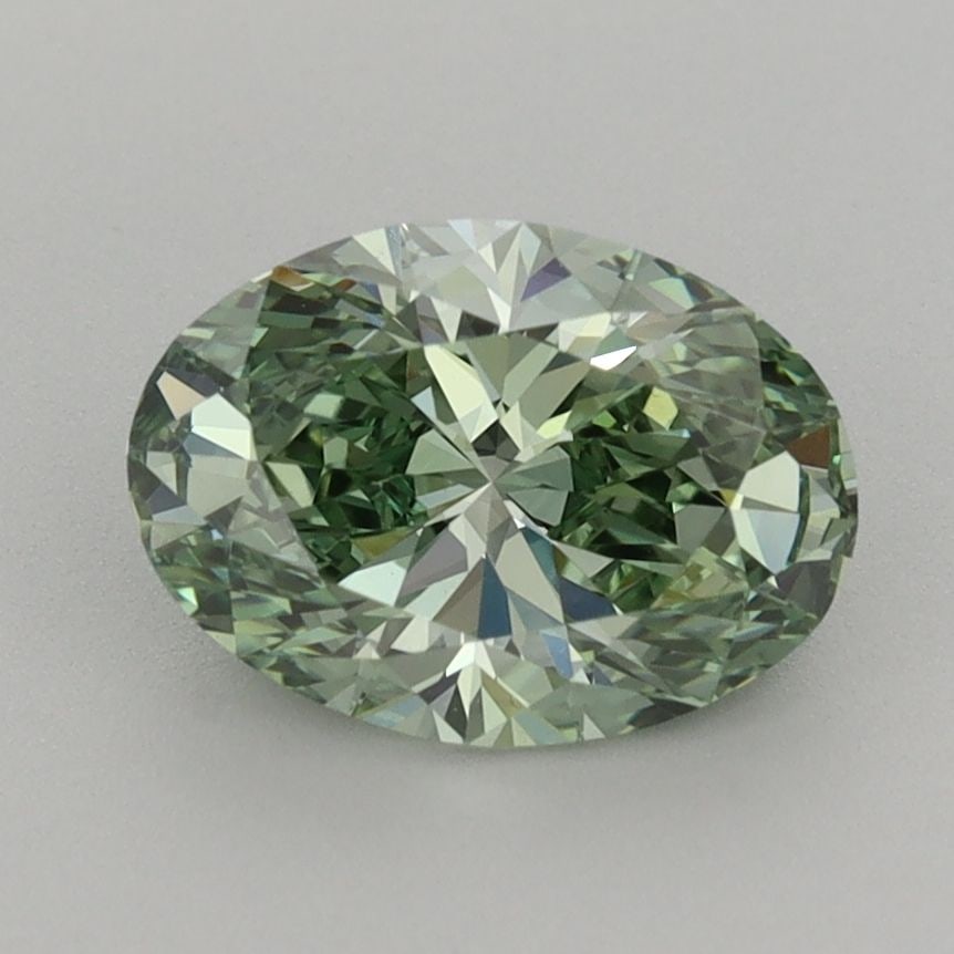 Loose Diamond - OVAL 1.51ct Fancy Vivid Green VVS2: Loose Diamond - OVAL 1.51ct Fancy Vivid Green VVS2 Source: This is a real non-mined Diamond that has been grown in a lab Shape: OVAL Carats: 1.51 Color: Fancy Vivid Green Certification: IGI Video: