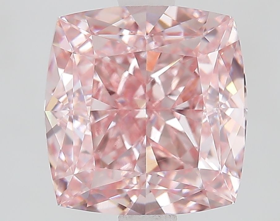 Loose Diamond - CUSHION MODIFIED 3.1ct Fancy Vivid Pink VVS2: Loose Diamond - CUSHION MODIFIED 3.1ct Fancy Vivid Pink VVS2 Source: This is a real non-mined Diamond that has been grown in a lab Shape: CUSHION MODIFIED Carats: 3.1 Color: Fancy Vivid Pink Certifica