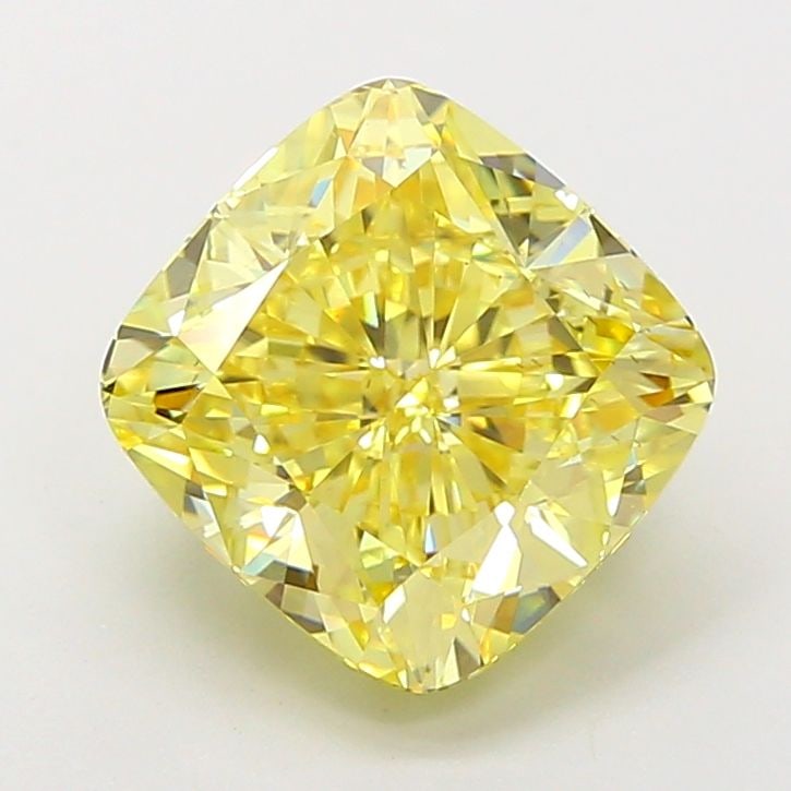 Loose Diamond - CUSHION MODIFIED 4.03ct Fancy Intense Yellow VS2: Loose Diamond - CUSHION MODIFIED 4.03ct Fancy Intense Yellow VS2 Source: This is a real non-mined Diamond that has been grown in a lab Shape: CUSHION MODIFIED Carats: 4.03 Color: Fancy Intense Yellow 