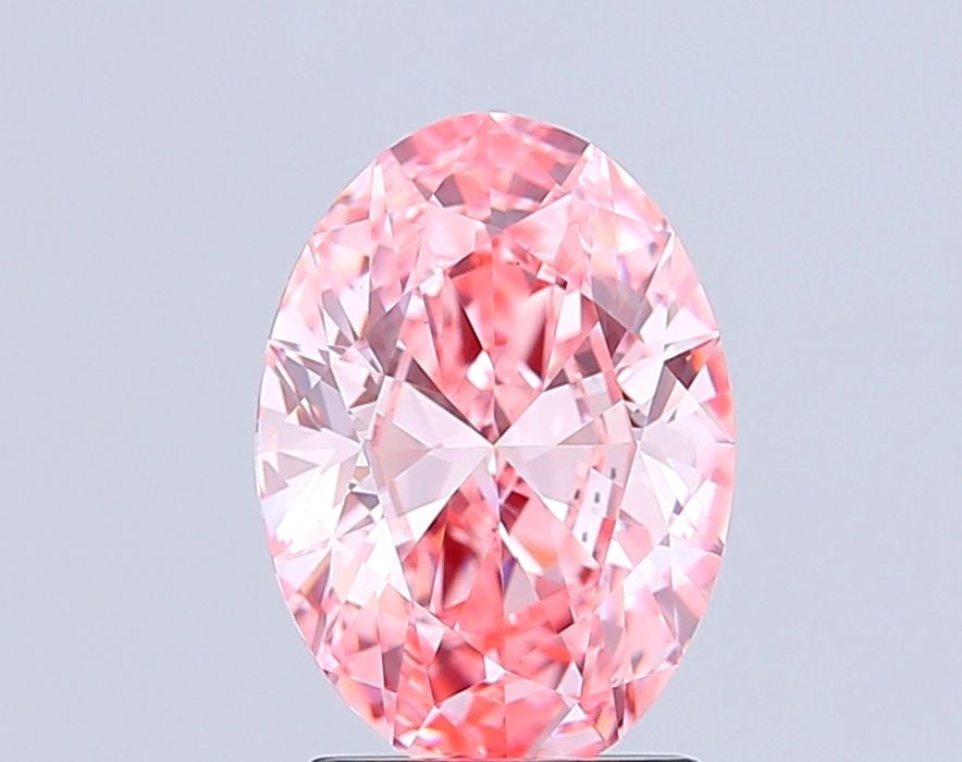 Loose Diamond - OVAL 2.0ct Fancy Vivid Pink VS1: Loose Diamond - OVAL 2.0ct Fancy Vivid Pink VS1 Source: This is a real non-mined Diamond that has been grown in a lab Shape: OVAL Carats: 2.0 Color: Fancy Vivid Pink Certification: IGI Video: Video