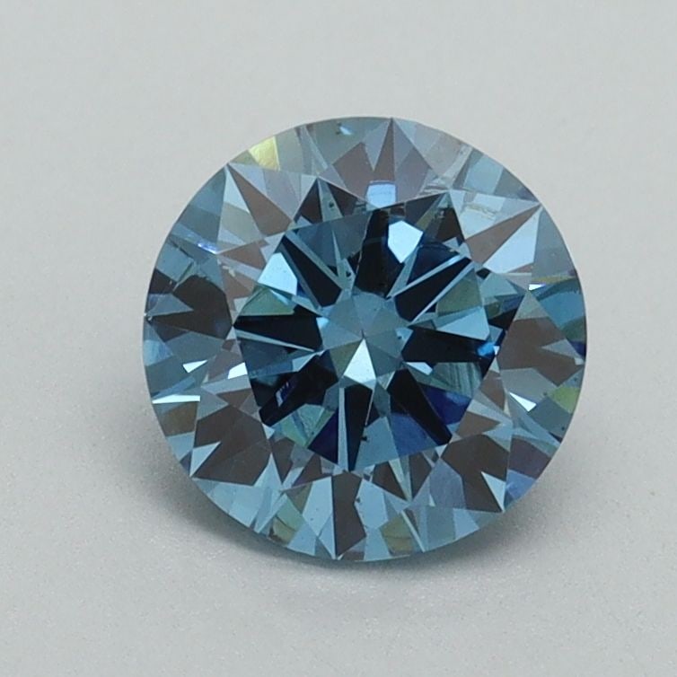 Loose Diamond - ROUND 1.07ct Fancy Vivid Blue VS2