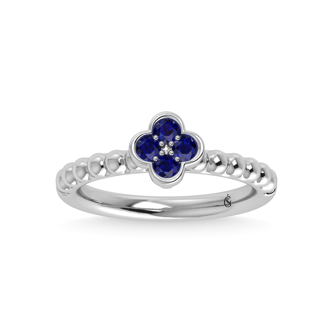 14K White Gold 1/3 Ct.Tw. Diamond and Blue Sapphire Fashion Ring: 14K White Gold 1/3 Ct.Tw. Diamond and Blue Sapphire Fashion Ring 14k White Gold Stone Color: G-h Stone Clarity: Si2 Each ring is presented in standard size 6.5. Complimentary resizing is available bet
